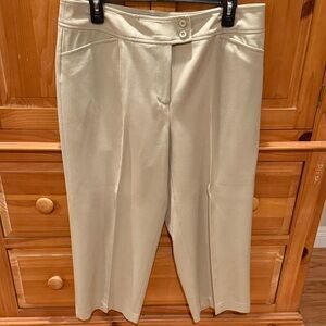 Cream Cropped Pants
